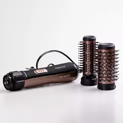 Фен-стайлер для волосся Sokany SD-903 з двома насадками, чорний з бронзою