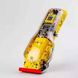 Машинка для стрижки волосся Sokany SK-LF-9970 акумуляторна з насадками, жовтий