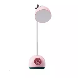 Лампа настільна дитяча з нічником сенсорна акумуляторна, рожева