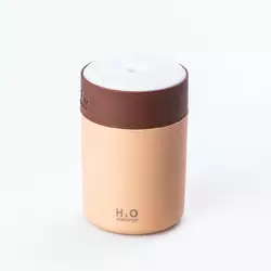 Зволожувач повітря аромадифузор з підсвічуванням RGB 300 мл, коричневий