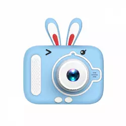 УЦІНКА Фотоапарат дитячий міні Вушка 20 Мп з іграми, блакитний