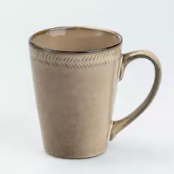 Чашка керамічна у стилі ретро 300 мл, бежевий