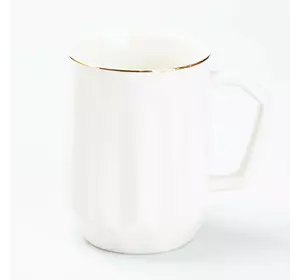 Чашка керамічна Fine Ceramics 400 мл, білий