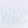 Набір склянок Living Home фігурних під кришталь 6 штук по 380 мл, прозорий
