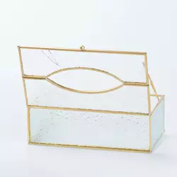 УЦІНКА Серветниця скляна з рифленою поверхнею 25,5×7,5×12,5 см