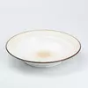 Тарілка супова керамічна 23,5 см в стилі ретро, білий