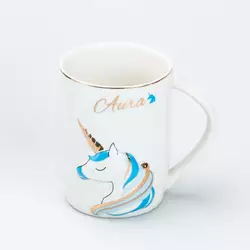 Чашка керамічна Aura 400 мл, блакитний