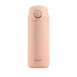 Термос Raiser 280 мл з кришкою фліп топ на кнопці, рожевий