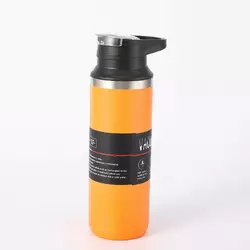 Термос Bottle Sport 550 мл з нержавіючої сталі з ручкою, помаранчевий