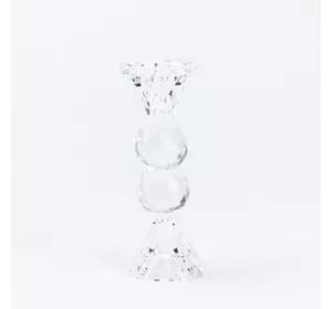 Підвічник скляний у стилі ампір 16 см