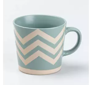 Чашка керамічна у скандинавському стилі 350 мл, бірюзовий