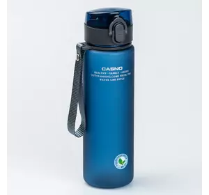 Пляшка для води спортивна Casno 560 мл із фліп-кришкою, синій