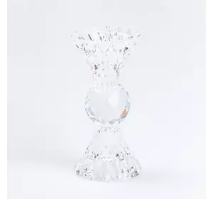 Підсвічник скляний у стилі ампір 12.5 см