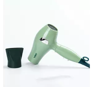 Фен для волосся дорожній VGR V-432 з концентратором, зелений